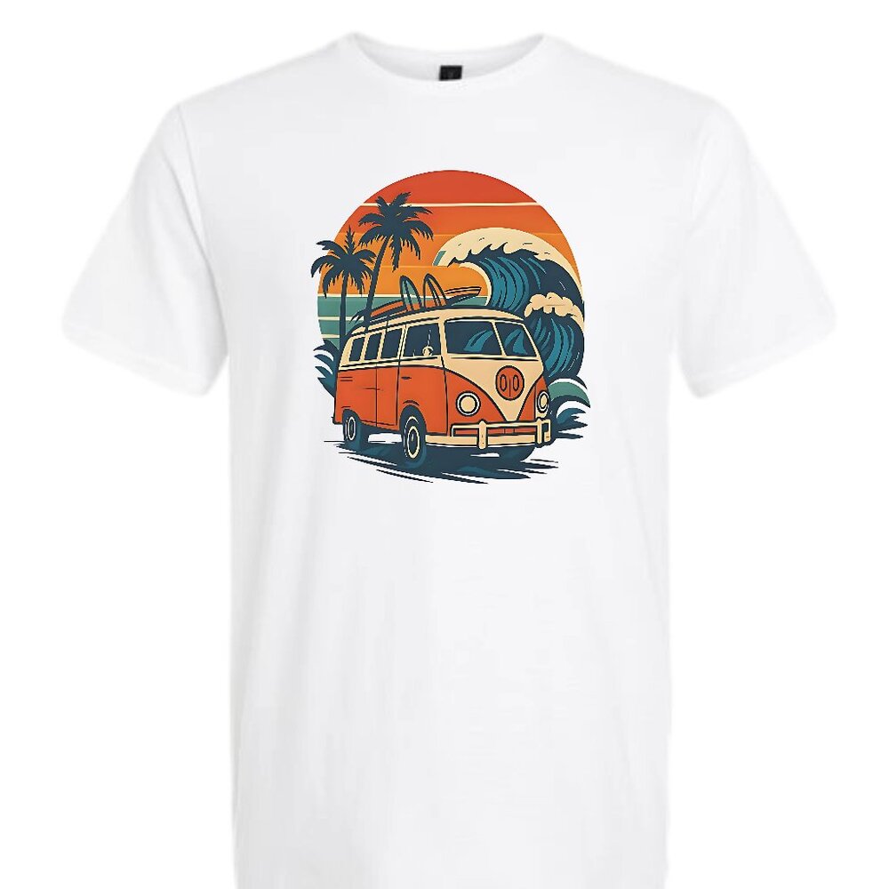 On The Way To Surf In Van T-Shirt